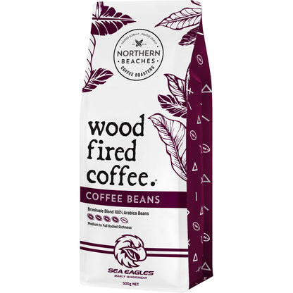 Wood Fired Coffee Beans Brookvale Blend Manly Sea Eagles - 500g